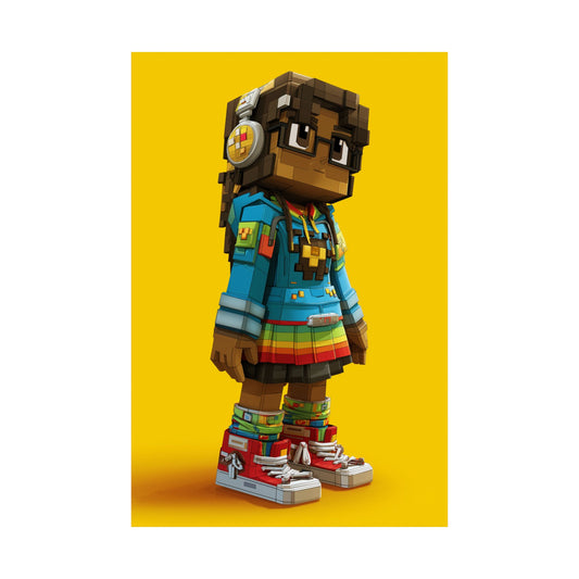8 bit - Minecraft Black Girl